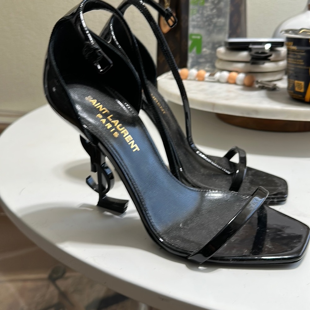 Ysl black heels 35.5